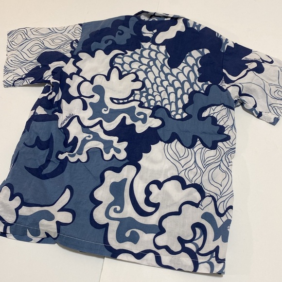 Manuheali’i Boys 6-7 Collared Short Sleeve Button Down Hawaiian Aloha Shirt - Picture 2 of 8